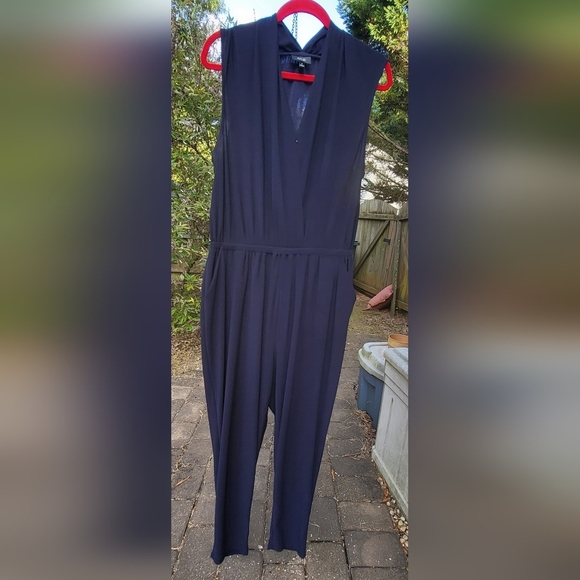 Dark Navy Blue Jumpsuit - Picture 2 of 8